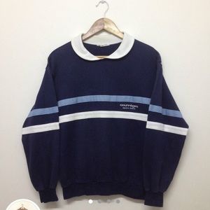 Vintage Courreges Sport Futur collared sweatshirt